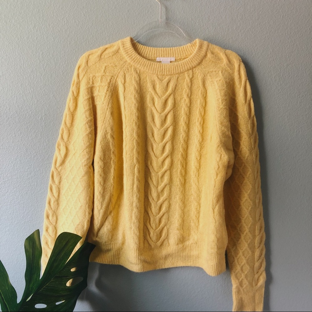 H&M Yellow Knit Sweater